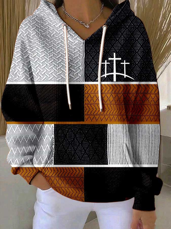 Women's Faith Print Casual Sweatshirt