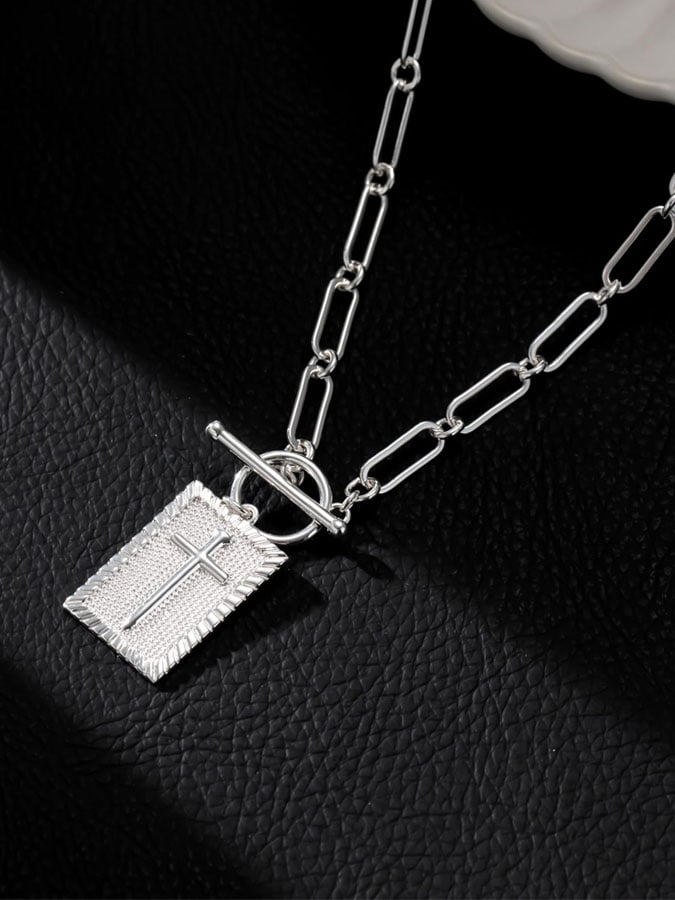 Vintage Cross Pendant Necklace