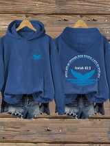 Women's When You Go Through Deep Waters,i will be with you34:2 Printed Hoodie