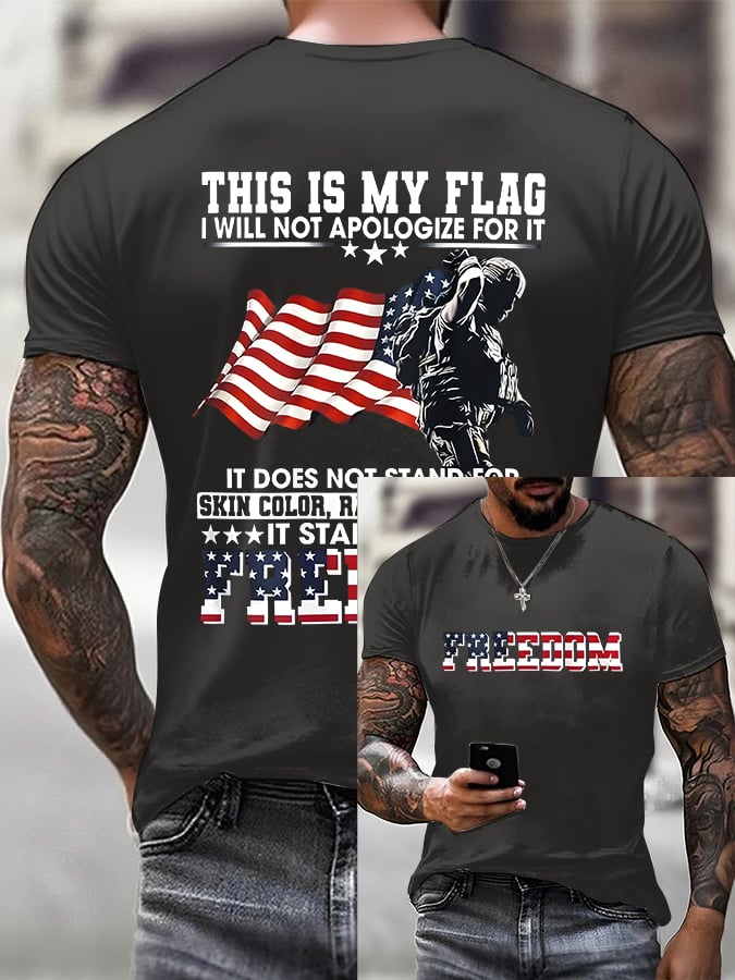 Men'S Casual Faith Print T-Shirt