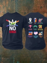 🔥Buy 3 Get 15% Off🔥Men's  No Kings Print T-Shirt