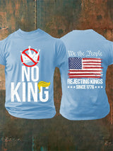 🔥Buy 3 Get 15% Off🔥Men's  No Kings Print T-Shirt