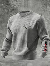Men's Faith Printed Casual Long-Sleeved Top
