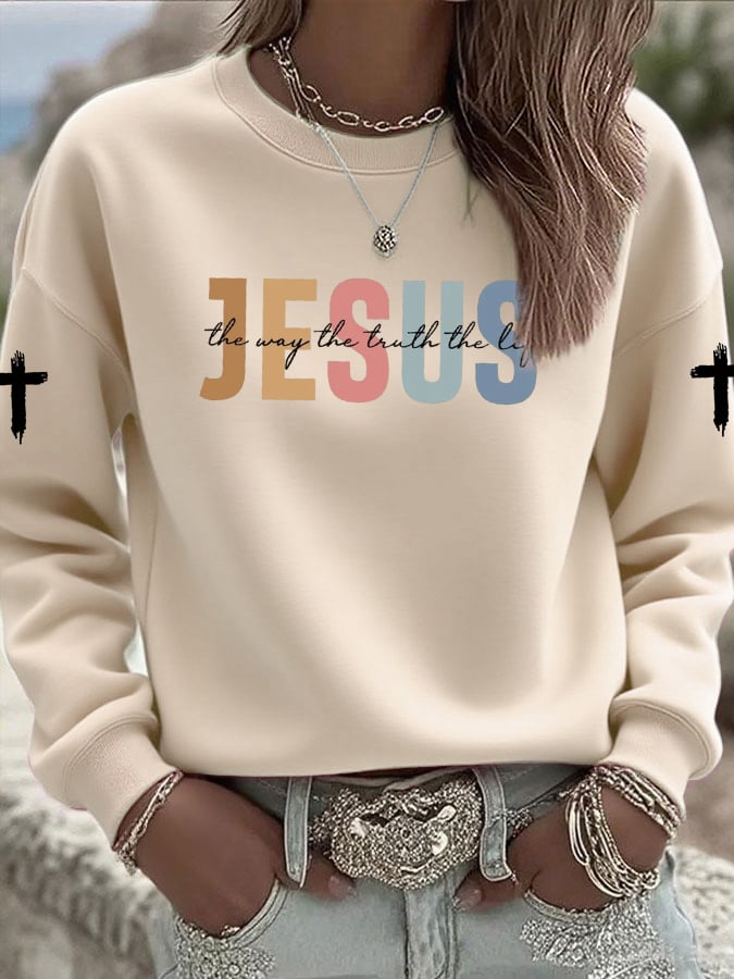 Women's Casual Jesus Truth Sweatshirt