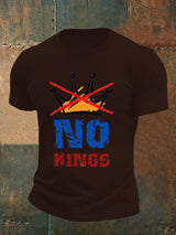 🔥Buy 3 Get 15% Off🔥Men's   NO KINGS Print T-Shirt