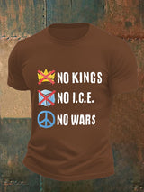 🔥Buy 3 Get 15% Off🔥Men's  No Kings Print T-Shirt