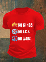 🔥Buy 3 Get 15% Off🔥Men's  No Kings Print T-Shirt