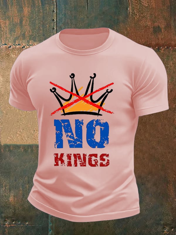 🔥Buy 3 Get 15% Off🔥Men's   NO KINGS Print T-Shirt
