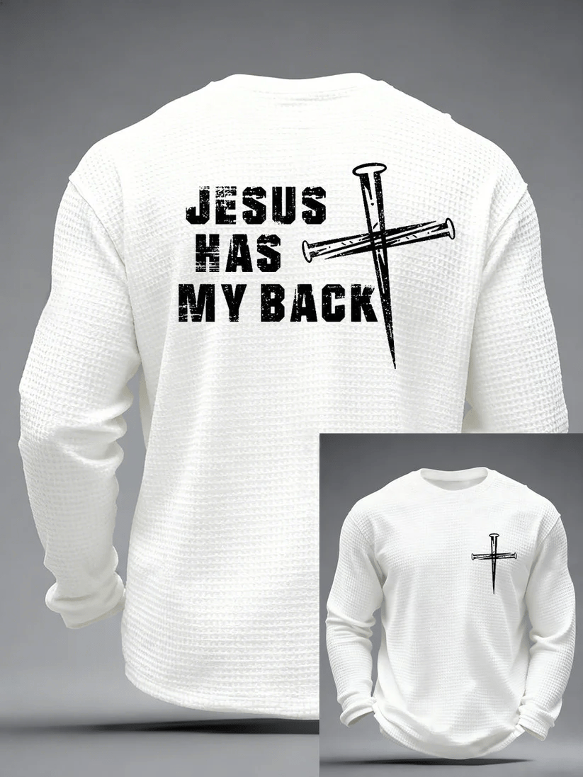 Men's Faith Printed Casual Long-Sleeved Top
