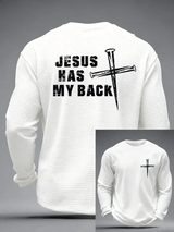 Men's Faith Printed Casual Long-Sleeved Top