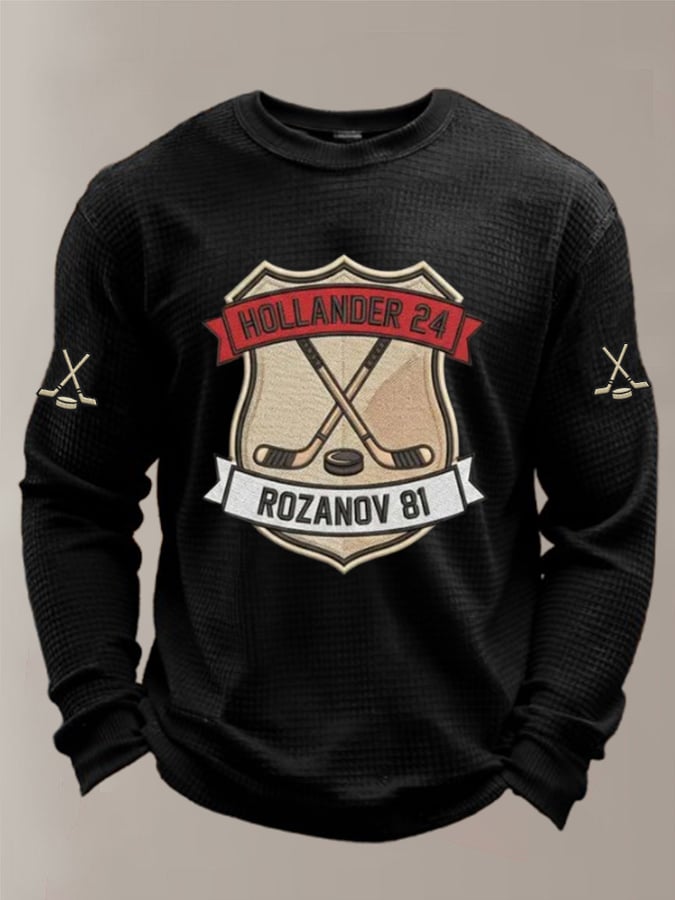 Men's Hockey Romance Waffle T-Shirt