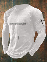🔥Buy 3 Get 15% Off🔥Men'S Be Strong Courageous Print Casuasl T-Shirt