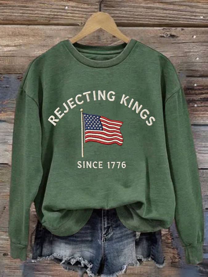 🔥Buy 3 Get 15% Off🔥Women's FDT Printed Long-Sleeve Sweatshirt