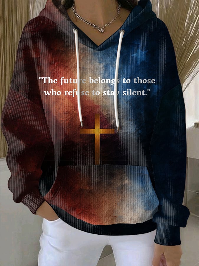 Women's Faith Art Print Hoodie