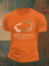 Men's  Jesus Is King Christian  T-Shirt