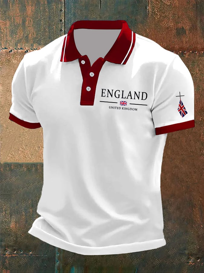 🔥Buy 3 Get 15% Off🔥Men's Union Jack Business Casual Polo Shirt