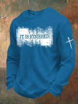 Men'S It is Finished Print Waffle T-Shirt