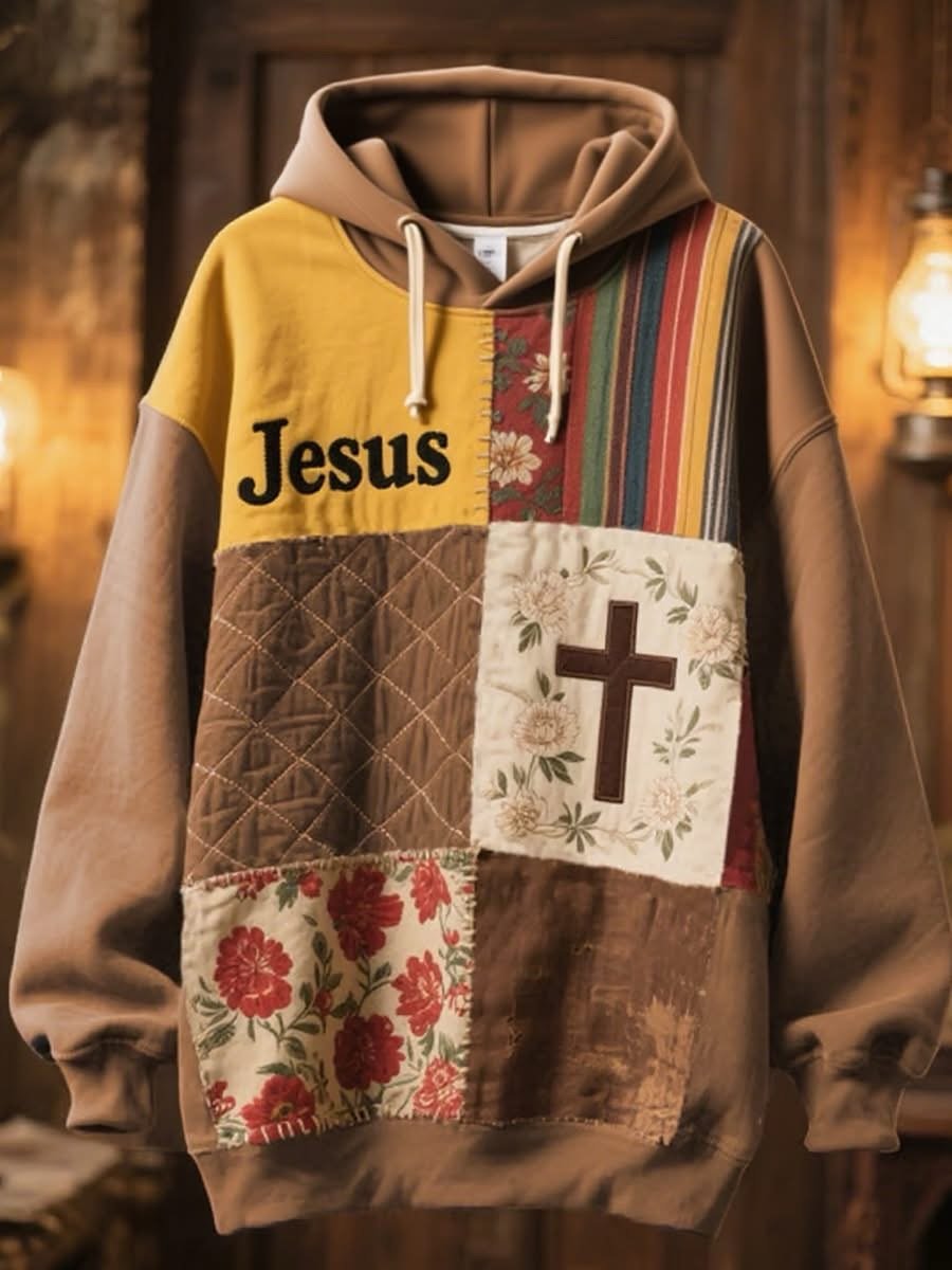 Women's Autumn Maple Leaf Floral Art Faith Print Hoodie