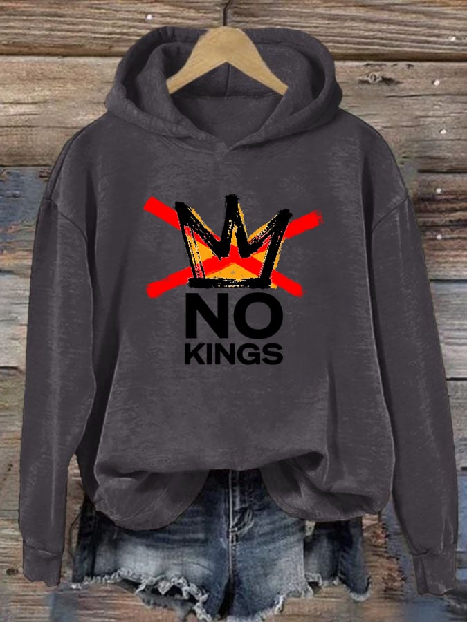 🔥Buy 3 Get 15% Off🔥Women's  America has No Kings Printed Casual Hoodies