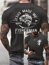 🔥Buy 3 Get 15% Off🔥🔥Hot Sale Picks 🔥Men'S Fishing Faith Short-Sleeved T-Shirt
