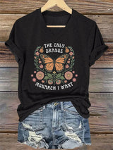 🔥Buy 3 Get 15% Off🔥Women's The Only Orange Monarch I Want Print T-shirt