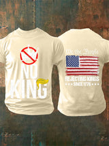 🔥Buy 3 Get 15% Off🔥Men's  No Kings Print T-Shirt