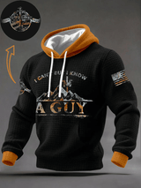 Men's Faith Print Checkered Hooded Sweatshirt