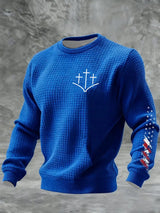Men's Faith Printed Casual Long-Sleeved Top