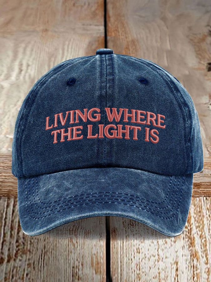 🔥Buy 3 Get 15% Off🔥Unisex Faith "Live Where There Is Light" Print Baseball Cap