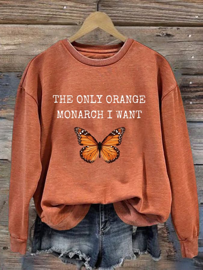 Retro The Fading of the Red White and Blue Print Sweatshirt