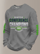 Men's Football Printed Waffle Top