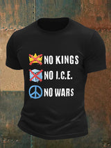 🔥Buy 3 Get 15% Off🔥Men's  No Kings Print T-Shirt