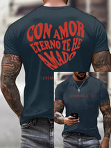 Men'S Casual Faith Print T-Shirt