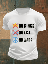 🔥Buy 3 Get 15% Off🔥Men's  No Kings Print T-Shirt