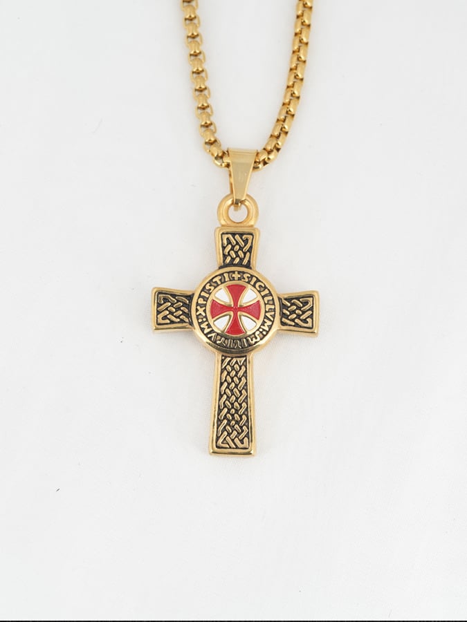Vintage Crusader Templar Necklace