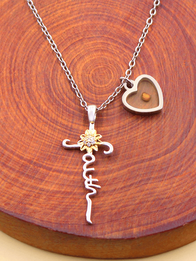 Faith Letter Design Necklace