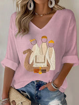 Women's Nativity Faith Print T-shirt