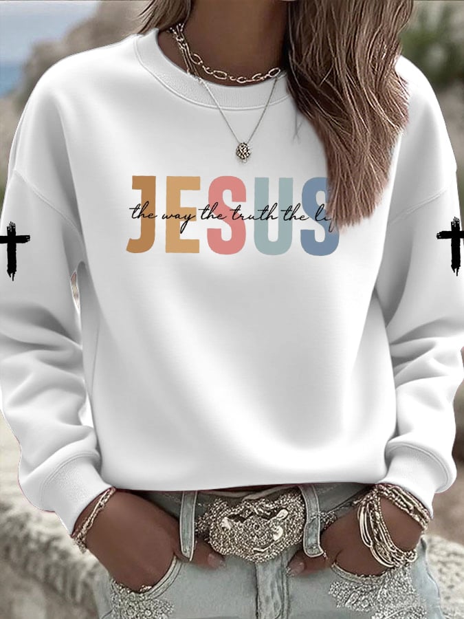 Women's Casual Jesus Truth Sweatshirt