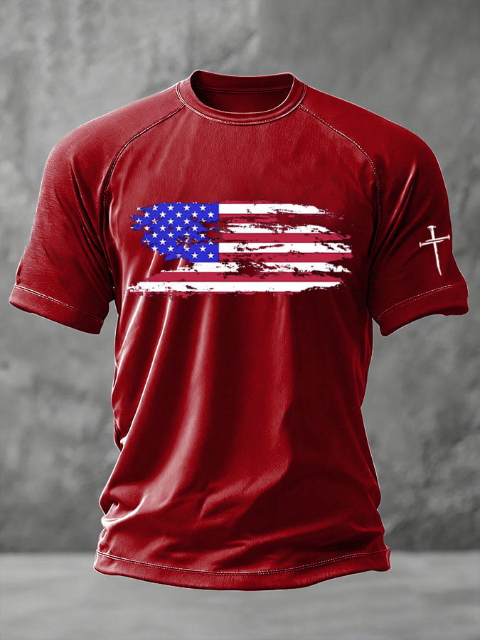 Men's Faith Print Casual T-Shirt