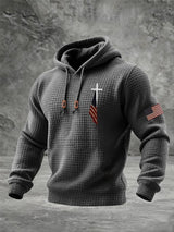 Men's Cross Flag Print Sweatshirt