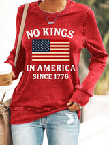 🔥Buy 3 Get 15% Off🔥Retro No Kings Print Sweatshirt