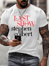 Men's Retro Last Show Print T-Shirt