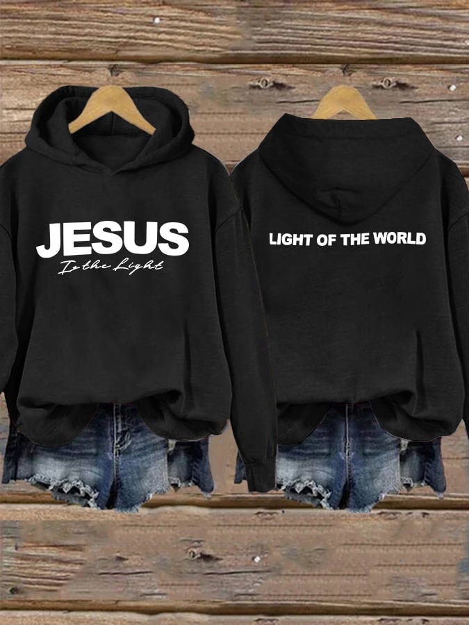 Women'S Casual Faith Print Sweatshirt