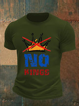 🔥Buy 3 Get 15% Off🔥Men's   NO KINGS Print T-Shirt