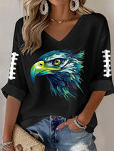 Women'S Casual Print Short-Sleeved T-Shirt