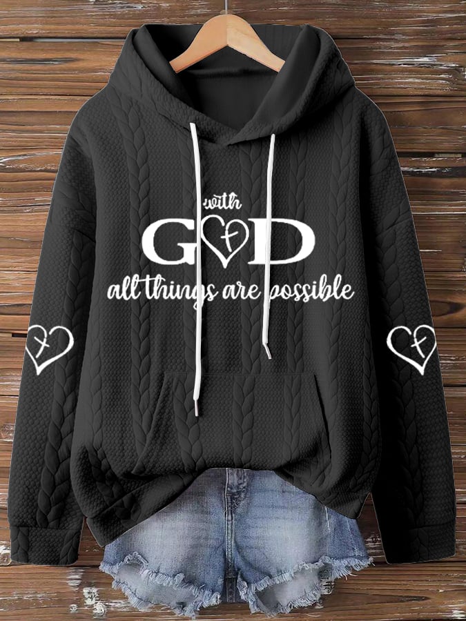 Women's With God All Things Are Possible Sweatshirts