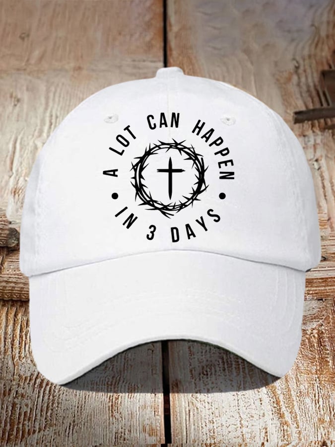 🔥Buy 3 Get 15% Off🔥🔥Hot Sale Picks 🔥Unisex A Lot Can Happen In 3 Days Print Baseball Cap