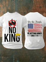🔥Buy 3 Get 15% Off🔥Men's  No Kings Print T-Shirt