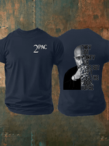 🔥Buy 3 Get 15% Off🔥Men's  2Pac Rapper  Print  T-Shirt