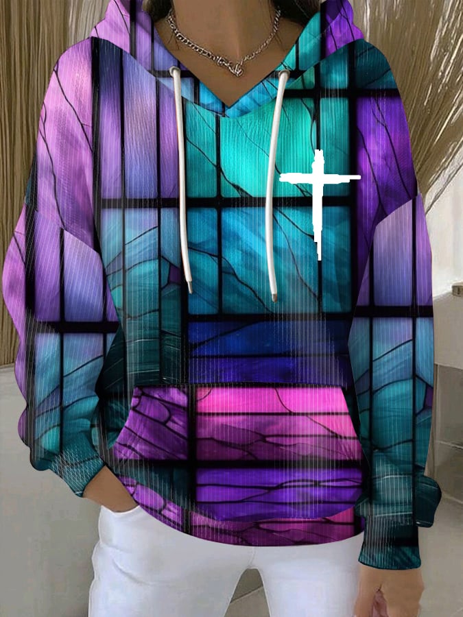 Women's Faith Art Print Hoodie